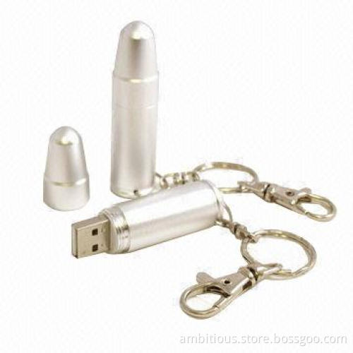 Metal USB Flash Drive with 64MB to 128GB Capacity